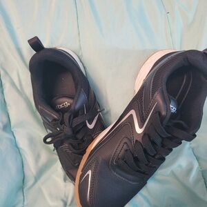 BCG Women's Black Sneakers with White and Brown Accents